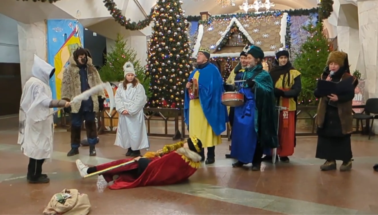 Традиційний слобідський вертеп показували у храмах та на станціях метро в Харкові